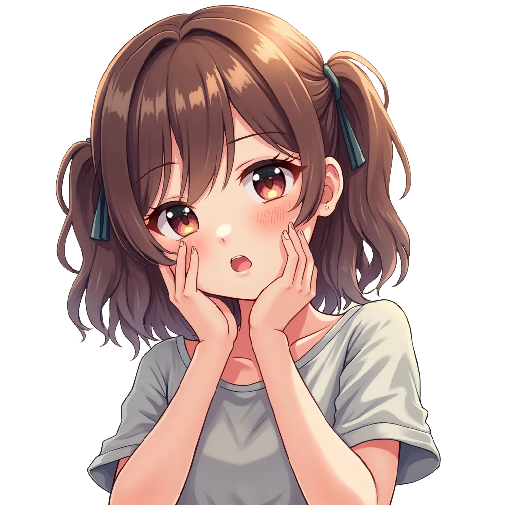 Adorable Anime Girl with Pigtails